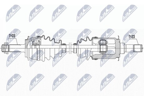 NPWHD079 Півосі NTY підбір по vin на Brocar