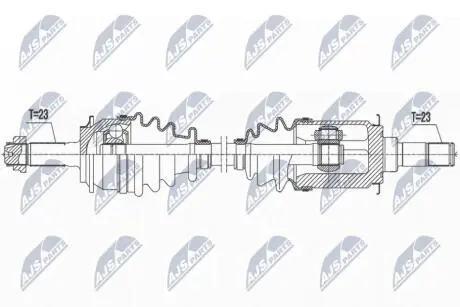 NPWHD079 Півосі NTY підбір по vin на Brocar