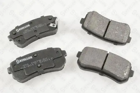 001087BSX Гальмівні колодки дискові зад. Hyundai Accent I20/I30/Ix35/Sonata/Kia CeeD/Rio/Sportage 1.2-3.3 05- STELLOX підбір по vin на Brocar