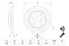 0986479543 Диск гальмівний передній (296*30) Insignia 08-. BOSCH підбір по vin на Brocar