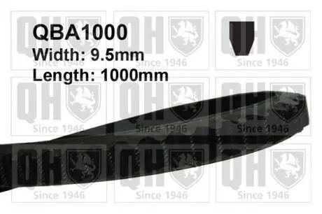 QBA1000 Пасок клиновий, 9.5#1000 QUINTON HAZELL підбір по vin на Brocar