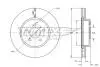 TX7391 TARCZA HAMULC. FORD KUGA 13- PRZÓD TOMEX підбір по vin на Brocar