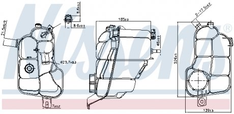 996176 Расширительный бак охлаждения NISSENS подбор по vin на Brocar
