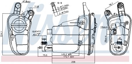 996128 Бачок (Вир-во Nissens) NISSENS підбір по vin на Brocar