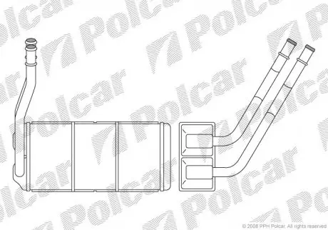 4310N81 Радиаторы обогрева POLCAR подбор по vin на Brocar