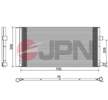 60C9126JPN CHŁODNICA KLIMATYZACJI JPN підбір по vin на Brocar