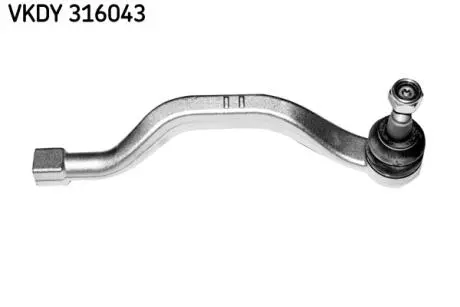 VKDY316043 Наконечник тяги рульової (R) Renault Laguna III 1.5-3.5 07- (L=240mm) SKF підбір по vin на Brocar