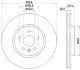 8DD355122851 (16) Диск тормозной перед. Opel Astra K 1.0-1.6D 06.15- HELLA підбір по vin на Brocar