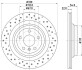 8DD355122551 Диск тормозной (задний) MB M-class (W166) 11-16/GLE (W166) 15-18 (330x22) PRO+ HELLA підбір по vin на Brocar