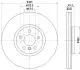 Tarcza ham. malow. HC prz. MINI\ 8DD 355 133-111