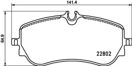 8DB355037751 Колодки тормозные (задние) VW Crafter 16-/Amarok 10-/MAN TGE 16- HELLA подбор по vin на Brocar
