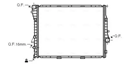 BWA2276 Радіатор BMW X5 4.6/4.8 01- (Ava) AVA COOLING підбір по vin на Brocar