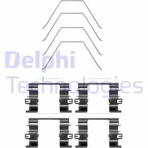 LX0669 Монтажний компл.,гальм.колодки DELPHI подбор по vin на Brocar