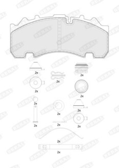 BCV29265TK Тормозные колодки, дисковые. BERAL підбір по vin на Brocar