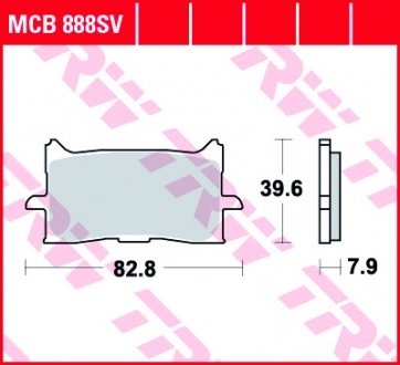 MCB888SV Тормозная колодка (диск) TRW подбор по vin на Brocar