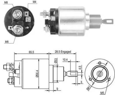 940113050461 Соленоїд стартера MAGNETI MARELLI підбір по vin на Brocar