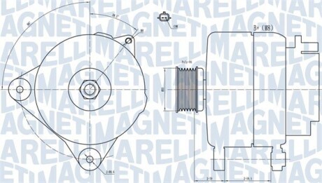 063731887010 Генератор MAGNETI MARELLI підбір по vin на Brocar