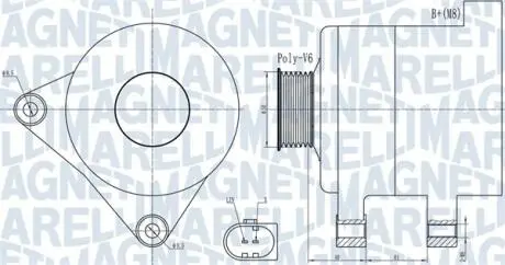 063731986010 Генератор MAGNETI MARELLI підбір по vin на Brocar