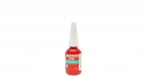 1918994 LOCTITE 270 BO10ML PL/UA фіксатор різьби (зелений) (високої фіксації) макс. діаметр різьби М20 Henkel підбір по vin на Brocar