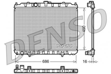 DRM46004 Радиатор охлаждения DENSO підбір по vin на Brocar