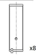 BB2079025 Вкладиши шатунні 0.25 Opel 1,6B -LZ/NZ/SV/SE 87- FAI AUTOPARTS підбір по vin на Brocar