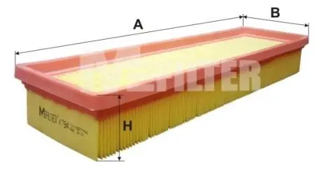 K794 Фільтр повітряний 1.4 16V Citroen C4 04-/Peugeot 206/307 04- M-FILTER підбір по vin на Brocar