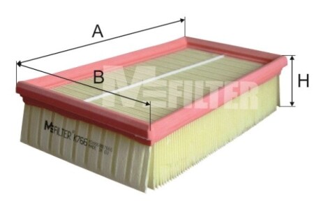 K766 Фільтр повітряний M-FILTER підбір по vin на Brocar