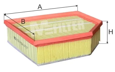 K7056 Фільтр повітряний Volvo S60/V70II/XC70/XC90 2.4D 01-14 M-FILTER підбір по vin на Brocar