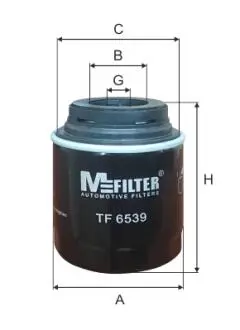 TF6539 Фильтр масла Caddy 1.2TSI 10-/ VW/Skoda/Seat 1.4TSI M-FILTER подбор по vin на Brocar