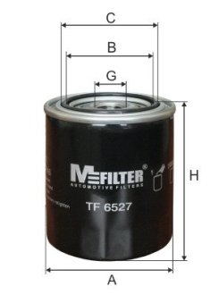 TF6527 Фільтр масла Almera/Primera/Sunny 1.4/1.6/1.8 86- M-FILTER підбір по vin на Brocar