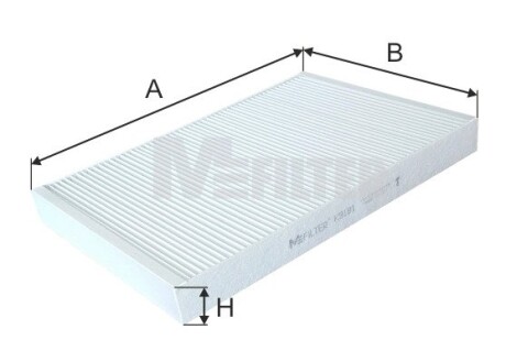 K9181 Фільтр салону Audi A4/ A5/ Q5/ Q7 2.0-3.0 TDI 15- M-FILTER підбір по vin на Brocar