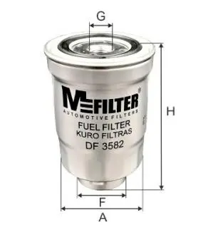 DF3582 Фильтр топливный Almera/Primera/Sunny/X-Trail 96- M-FILTER подбор по vin на Brocar