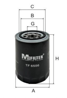 TF6556 Фільтр масла Almera/Pathfinder/Primera 96-02 M-FILTER підбір по vin на Brocar