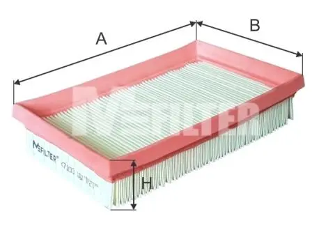 K7103 Фильтр воздушный Citroen C1/Toyota Yaris 12- M-FILTER подбор по vin на Brocar