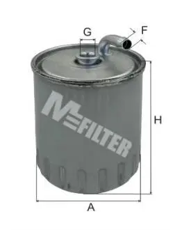 DF3569 Фільтр паливний MB C-Клас (W203) CDI 00-07 M-FILTER підбір по vin на Brocar