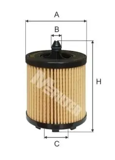 TE615 Фильтр масла Opel Vectra B/C/Astra G 2.2i M-FILTER подбор по vin на Brocar