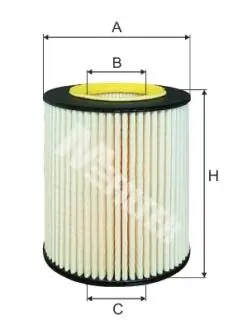 TE4033 Фільтр масла Astra H/J 1.7 CDTI 07- M-FILTER підбір по vin на Brocar