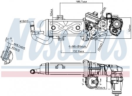 98178 Клапан рециркуляціі ВГ (EGR) NISSENS підбір по vin на Brocar