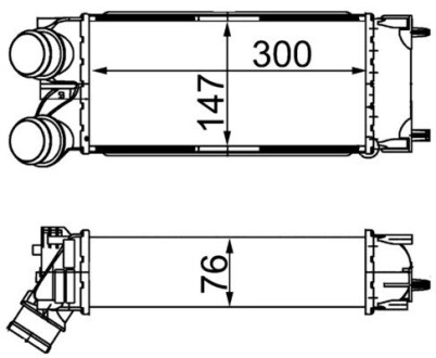 CI367000S Intercooler 3008/308/5008 MAHLE / KNECHT подбор по vin на Brocar