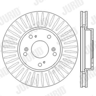 562547JC Гальмівний диск JURID підбір по vin на Brocar