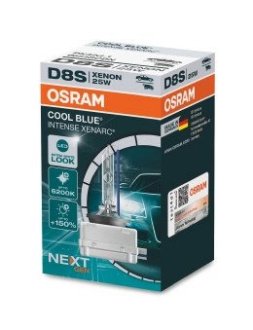 66548CBN Лампа d8s 42v 25w pk32d-1 xenarc cool blue intense (next generation) 6200к OSRAM підбір по vin на Brocar