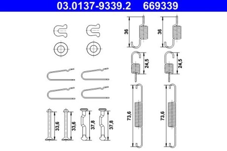 03013793392 ZEST.MONT.SZCZĘK SUBARU IMPREZA 1.6 15- ATE подбор по vin на Brocar