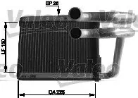 812434 Радіатор пічки VALEO підбір по vin на Brocar