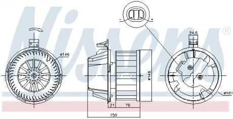 87384 Вентилятор NISSENS підбір по vin на Brocar