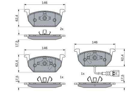 0986424932 KLOCKI HAM. BOSCH підбір по vin на Brocar