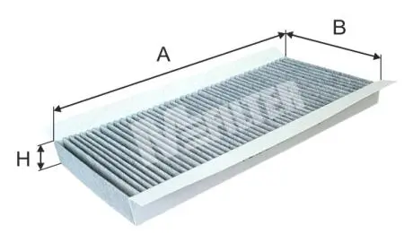 K933C Фільтр салону Connect 1.8 DI / TDCI / Focus 99-04 (вугільний) M-FILTER підбір по vin на Brocar