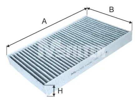K929C Фільтр салону Citr C2 / C3 / C4 / Peug 307/308 02- (вугільний) M-FILTER підбір по vin на Brocar