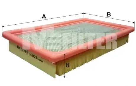 K402 Фильтр воздушный Mazda 626/MX-5/MX-6 1.8/2.0/2.5 92-05 M-FILTER підбір по vin на Brocar