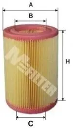 A8025 Фільтр повітряний Smart Cabrio/Fortwo 00-07 M-FILTER підбір по vin на Brocar