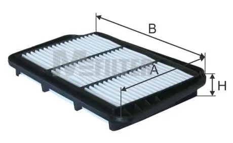 K742 Фільтр повітряний Lacetti/Nubira 03- M-FILTER підбір по vin на Brocar
